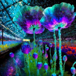 Incense, Chill Vibes 11" Pack [Opium Trance Garden] (5 Bamboo & Charcoal Sticks)