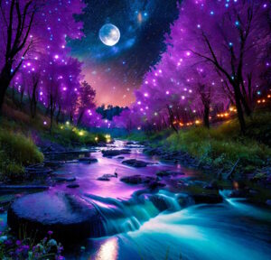 Incense, Chill Vibes 11" Pack [Magical Twilight River] (10 Bamboo & Charcoal Sticks)